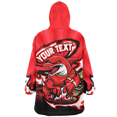 Redcliffe Dolphins Snug Hoodie Premiership Series Sports Gear