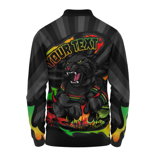 Penrith Panthers Long Sleeve Polo Shirt Premiership Series Sports Gear Penrith Panthers Long Sleeve Polo Shirt Premiership Series Sports Gear