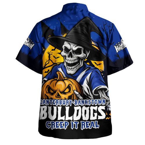 Canterbury-Bankstown Bulldogs Hawaiian Shirt Dark Moon Rugby Halloween Battle Edition Canterbury-Bankstown Bulldogs Hawaiian Shirt Dark Moon Rugby Halloween Battle Edition