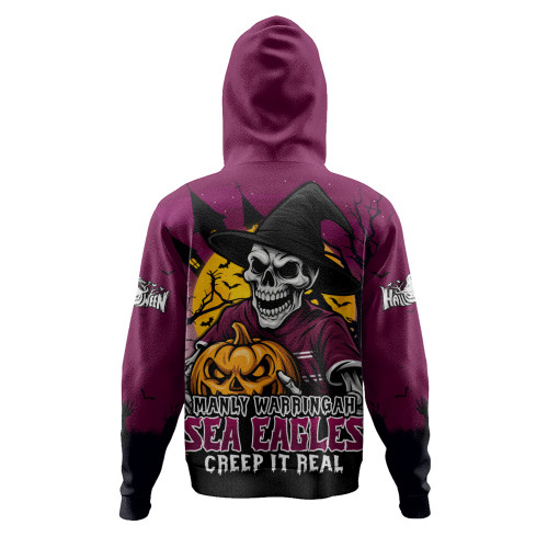 Manly Warringah Sea Eagles Hoodie Dark Moon Rugby Halloween Battle Edition Manly Warringah Sea Eagles Hoodie Dark Moon Rugby Halloween Battle Edition