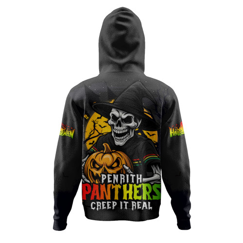 Penrith Panthers Hoodie Dark Moon Rugby Halloween Battle Edition