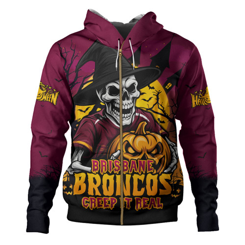 Brisbane Broncos Hoodie Dark Moon Rugby Halloween Battle Edition Brisbane Broncos Hoodie Dark Moon Rugby Halloween Battle Edition