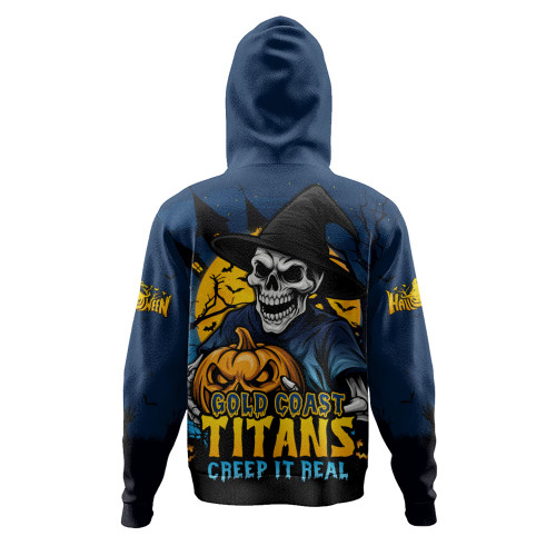Gold Coast Titans Hoodie Dark Moon Rugby Halloween Battle Edition