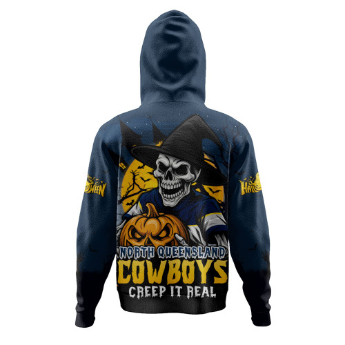 North Queensland Cowboys Hoodie Dark Moon Rugby Halloween Battle Edition North Queensland Cowboys Hoodie Dark Moon Rugby Halloween Battle Edition