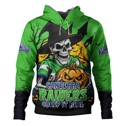 Canberra Raiders Hoodie Dark Moon Rugby Halloween Battle Edition