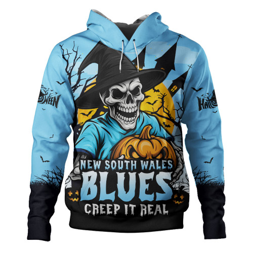 New South Wales Blues Hoodie Dark Moon Rugby Halloween Battle Edition New South Wales Blues Hoodie Dark Moon Rugby Halloween Battle Edition