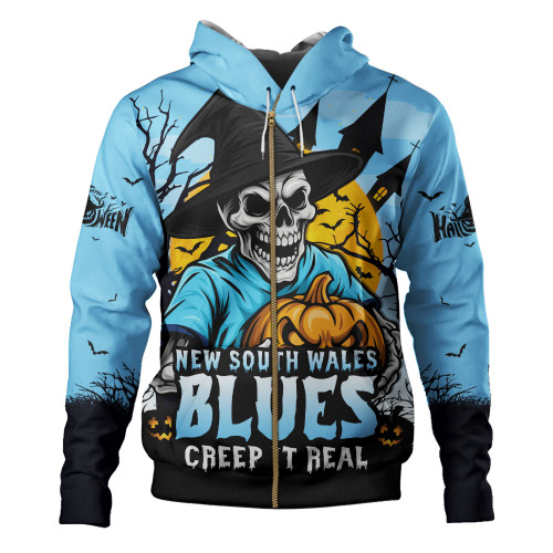 New South Wales Blues Hoodie Dark Moon Rugby Halloween Battle Edition New South Wales Blues Hoodie Dark Moon Rugby Halloween Battle Edition