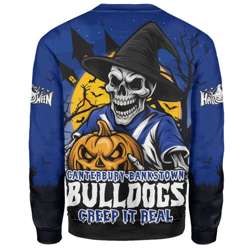 Canterbury-Bankstown Bulldogs Sweatshirt Dark Moon Rugby Halloween Battle Edition Canterbury-Bankstown Bulldogs Sweatshirt Dark Moon Rugby Halloween Battle Edition