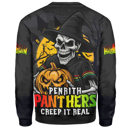Penrith Panthers Sweatshirt Dark Moon Rugby Halloween Battle Edition