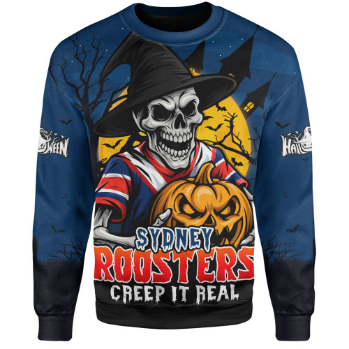 Sydney Roosters Sweatshirt Dark Moon Rugby Halloween Battle Edition Sydney Roosters Sweatshirt Dark Moon Rugby Halloween Battle Edition