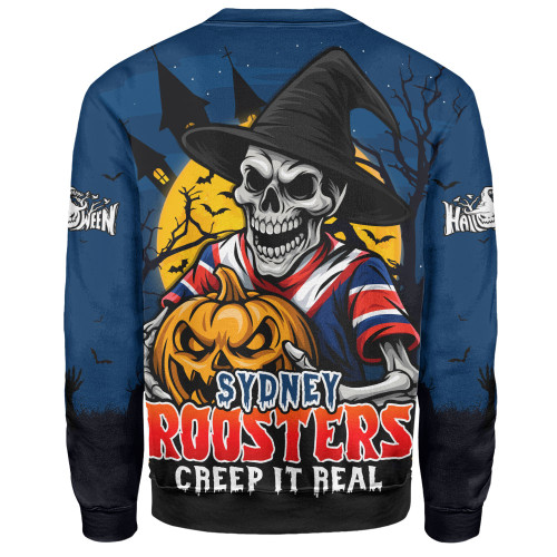 Sydney Roosters Sweatshirt Dark Moon Rugby Halloween Battle Edition