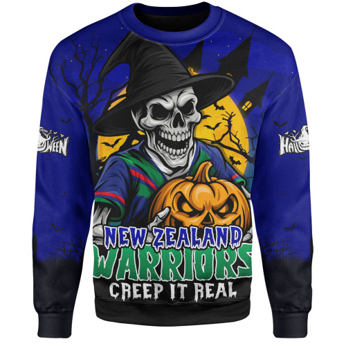 New Zealand Warriors Sweatshirt Dark Moon Rugby Halloween Battle Edition New Zealand Warriors Sweatshirt Dark Moon Rugby Halloween Battle Edition