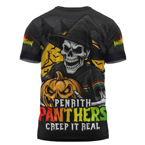 Penrith Panthers T-Shirt Dark Moon Rugby Halloween Battle Edition