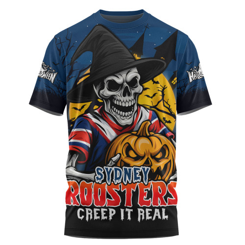 Sydney Roosters T-Shirt Dark Moon Rugby Halloween Battle Edition