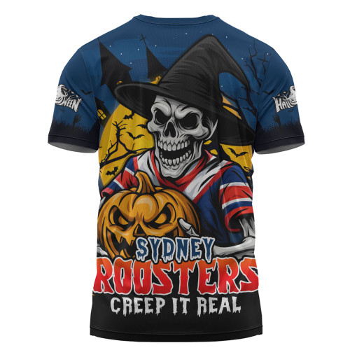 Sydney Roosters T-Shirt Dark Moon Rugby Halloween Battle Edition