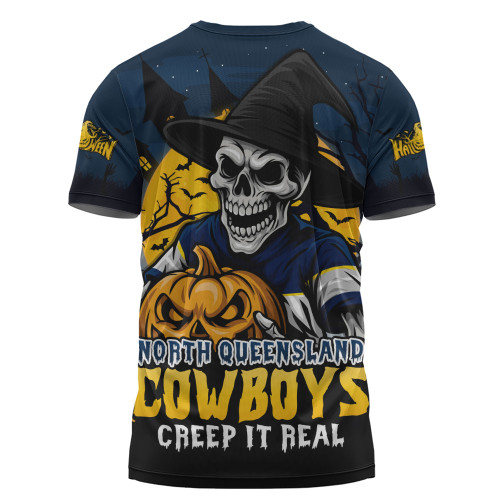 North Queensland Cowboys T-Shirt Dark Moon Rugby Halloween Battle Edition