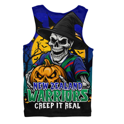 New Zealand Warriors Men Singlet Dark Moon Rugby Halloween Battle Edition New Zealand Warriors Men Singlet Dark Moon Rugby Halloween Battle Edition