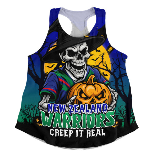 New Zealand Warriors Women Racerback Singlet Dark Moon Rugby Halloween Battle Edition New Zealand Warriors Women Racerback Singlet Dark Moon Rugby Halloween Battle Edition