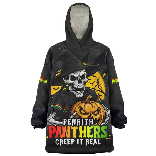 Penrith Panthers Snug Hoodie Dark Moon Rugby Halloween Battle Edition