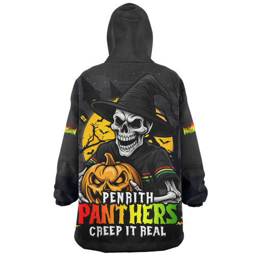 Penrith Panthers Snug Hoodie Dark Moon Rugby Halloween Battle Edition