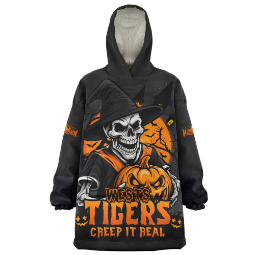 Wests Tigers Snug Hoodie Dark Moon Rugby Halloween Battle Edition Wests Tigers Snug Hoodie Dark Moon Rugby Halloween Battle Edition
