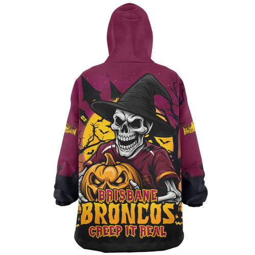 Brisbane Broncos Snug Hoodie Dark Moon Rugby Halloween Battle Edition