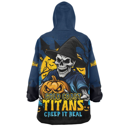 Gold Coast Titans Snug Hoodie Dark Moon Rugby Halloween Battle Edition