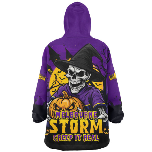 Melbourne Storm Snug Hoodie Dark Moon Rugby Halloween Battle Edition