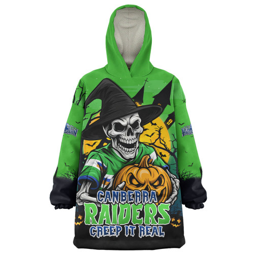 Canberra Raiders Snug Hoodie Dark Moon Rugby Halloween Battle Edition