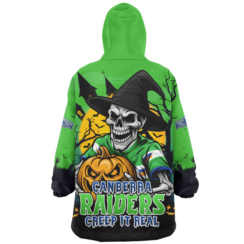 Canberra Raiders Snug Hoodie Dark Moon Rugby Halloween Battle Edition