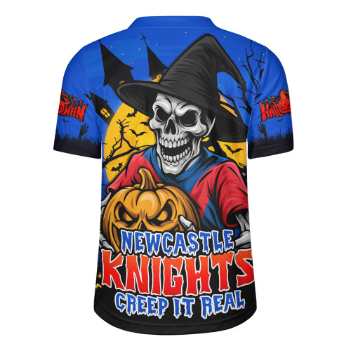 Newcastle Knights Rugby Jersey Dark Moon Rugby Halloween Battle Edition