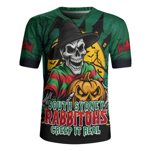 South Sydney Rabbitohs Rugby Jersey Dark Moon Rugby Halloween Battle Edition South Sydney Rabbitohs Rugby Jersey Dark Moon Rugby Halloween Battle Edition