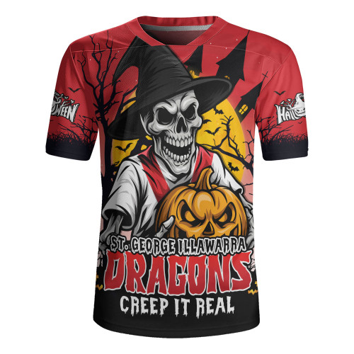 St. George Illawarra Dragons Rugby Jersey Dark Moon Rugby Halloween Battle Edition