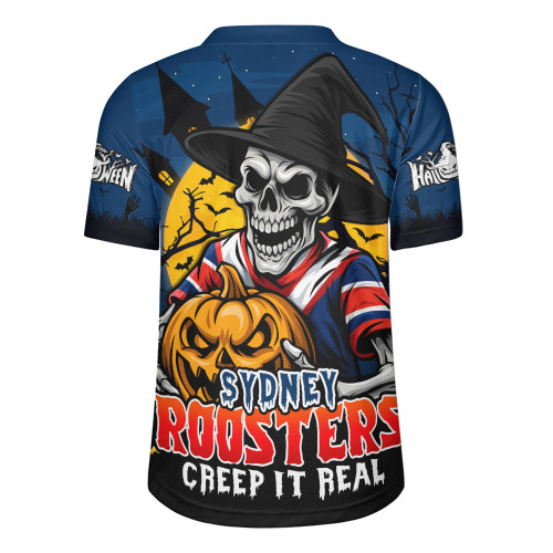 Sydney Roosters Rugby Jersey Dark Moon Rugby Halloween Battle Edition