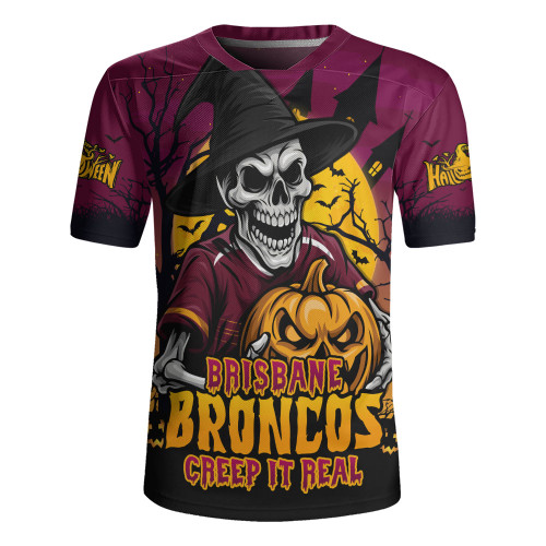 Brisbane Broncos Rugby Jersey Dark Moon Rugby Halloween Battle Edition Brisbane Broncos Rugby Jersey Dark Moon Rugby Halloween Battle Edition