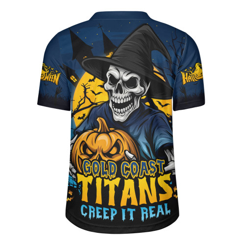 Gold Coast Titans Rugby Jersey Dark Moon Rugby Halloween Battle Edition