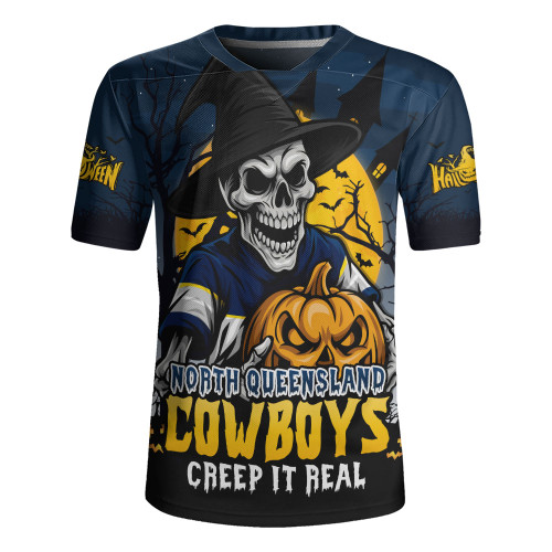 North Queensland Cowboys Rugby Jersey Dark Moon Rugby Halloween Battle Edition North Queensland Cowboys Rugby Jersey Dark Moon Rugby Halloween Battle Edition