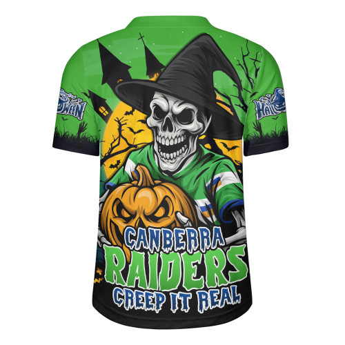 Canberra Raiders Rugby Jersey Dark Moon Rugby Halloween Battle Edition