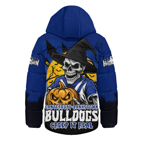 Canterbury-Bankstown Bulldogs Hooded Padded Jacket Dark Moon Rugby Halloween Battle Edition
