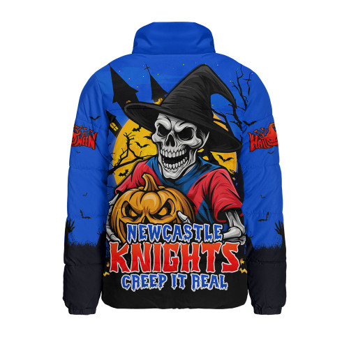 Newcastle Knights Padded Jacket Dark Moon Rugby Halloween Battle Edition