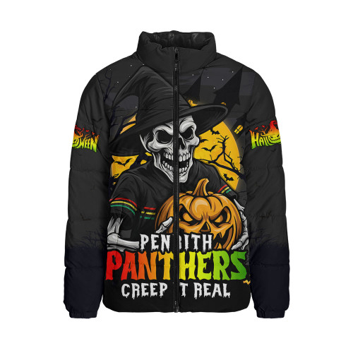 Penrith Panthers Padded Jacket Dark Moon Rugby Halloween Battle Edition