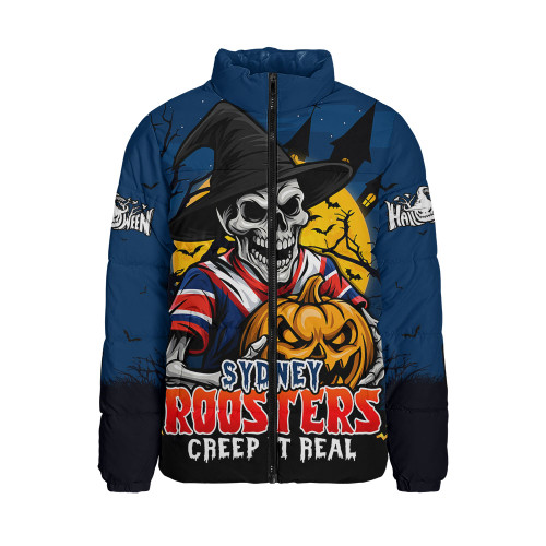 Sydney Roosters Padded Jacket Dark Moon Rugby Halloween Battle Edition