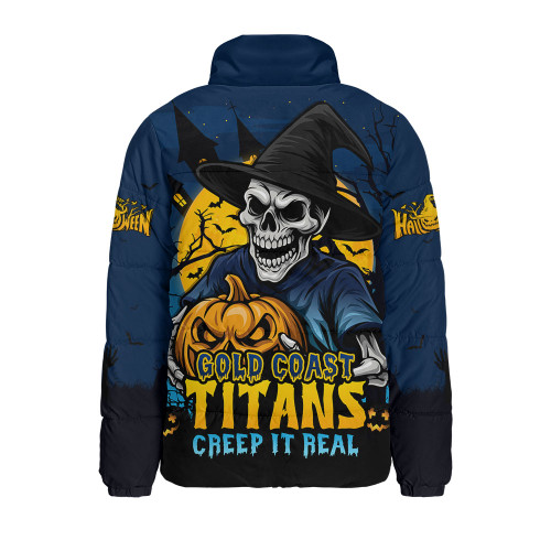 Gold Coast Titans Padded Jacket Dark Moon Rugby Halloween Battle Edition