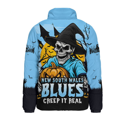 New South Wales Blues Padded Jacket Dark Moon Rugby Halloween Battle Edition