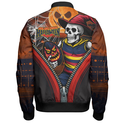 Adelaide Crows Bomber Jacket Halloween Night Reaper Zipper Adelaide Crows Bomber Jacket Halloween Night Reaper Zipper