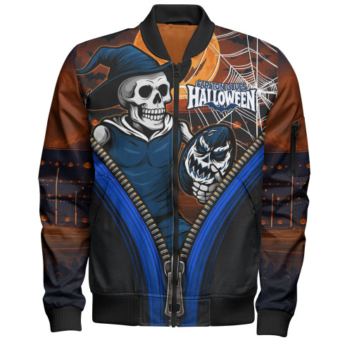 Carlton Bomber Jacket Halloween Night Reaper Zipper