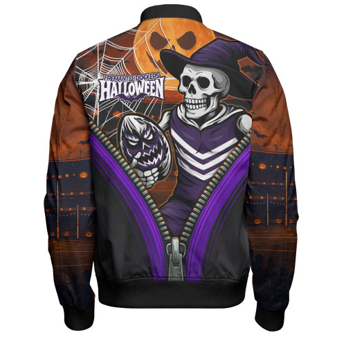 Fremantle Bomber Jacket Halloween Night Reaper Zipper