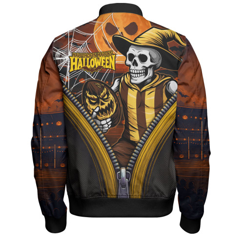 Hawthorn Bomber Jacket Halloween Night Reaper Zipper Hawthorn Bomber Jacket Halloween Night Reaper Zipper