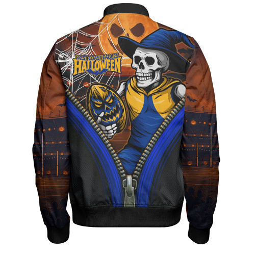 West Coast Eagles Bomber Jacket Halloween Night Reaper Zipper West Coast Eagles Bomber Jacket Halloween Night Reaper Zipper