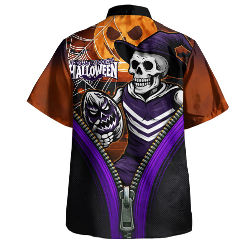 Fremantle Hawaiian Shirt Halloween Night Reaper Zipper Fremantle Hawaiian Shirt Halloween Night Reaper Zipper